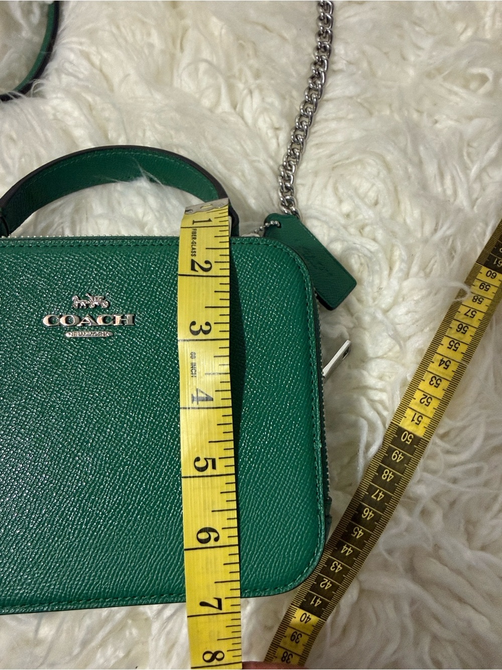 Coach C2872 green box crossbody bag - Picture 13 of 14